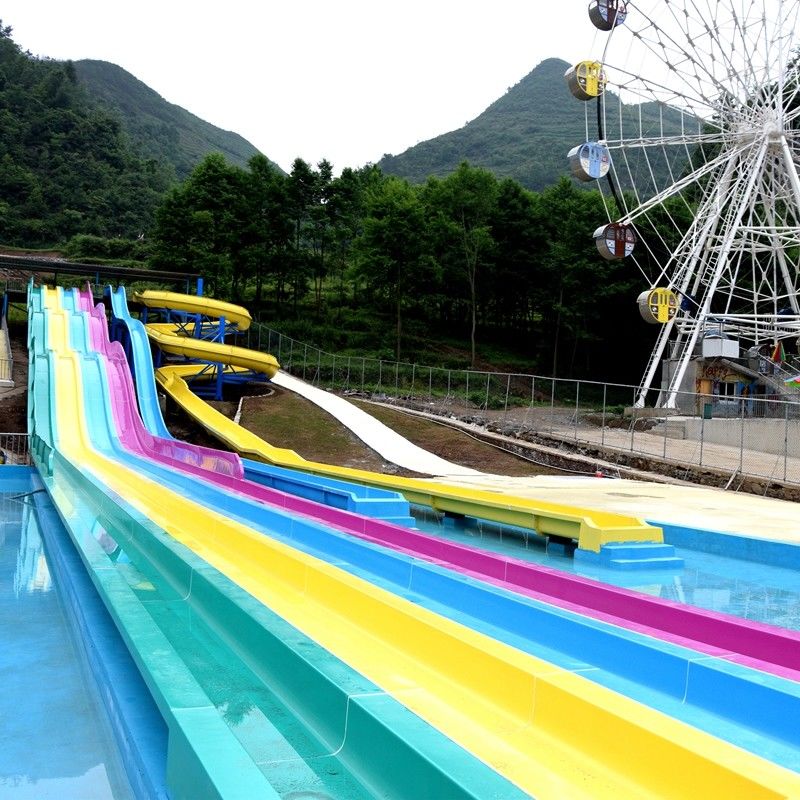 High Durability Fiberglass Water Slide  Adult Water Slide With Colorful Design