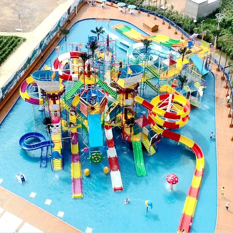 OEM Service Colorful Outdoor Water Play Park Equipment For Adult Children