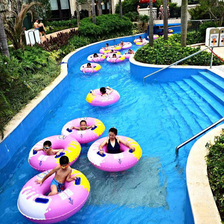 100-1000m Length Water Park Lazy River For 1-2 People Per Raft