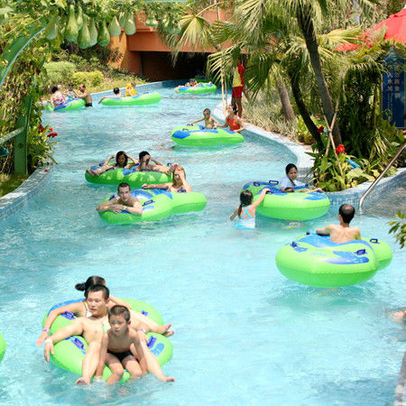 100-1000m Length Water Park Lazy River For 1-2 People Per Raft