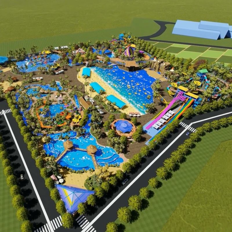 OEM ODM Water Park Design For 5 Hectares Land Including Parking And Other Facilities