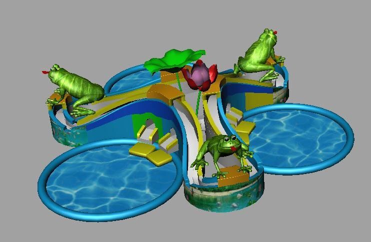 Custom Color Outdoor Recreation Inflatable Water Park For Adults